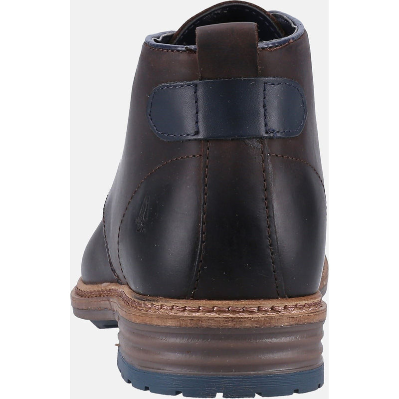 Hush Puppies Jonas Chukka Bottes En Cuir Marron Pour Hommes