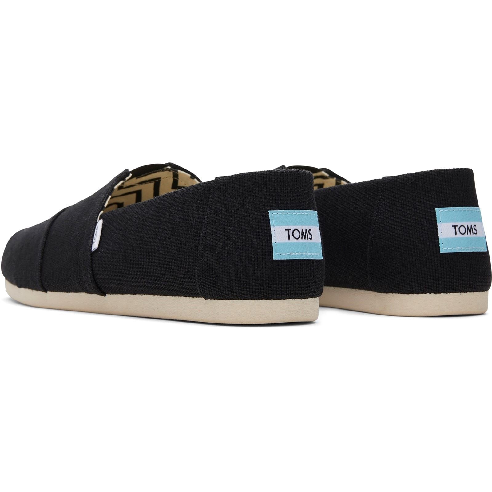 TOMS Alpargata Classic Espadrilles Noires En Coton Pour Hommes