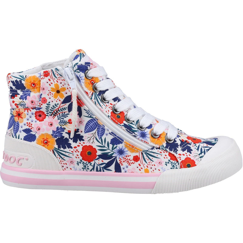 Rocket Dog Jazzin Malden Floral Baskets En Coton Blanc/Multicolore Pour Femme