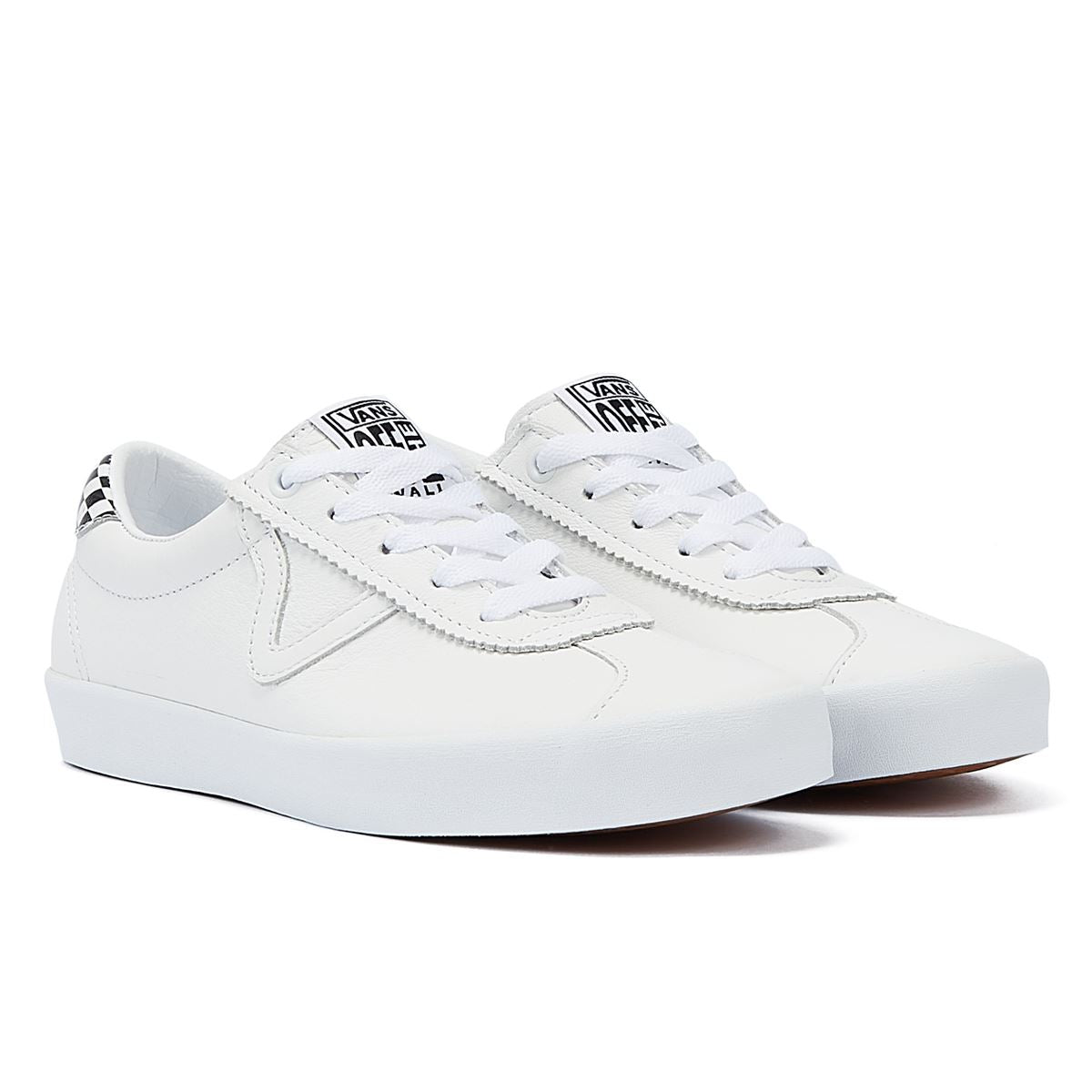Vans Sport Low Baskets En Daim Blanc Triple