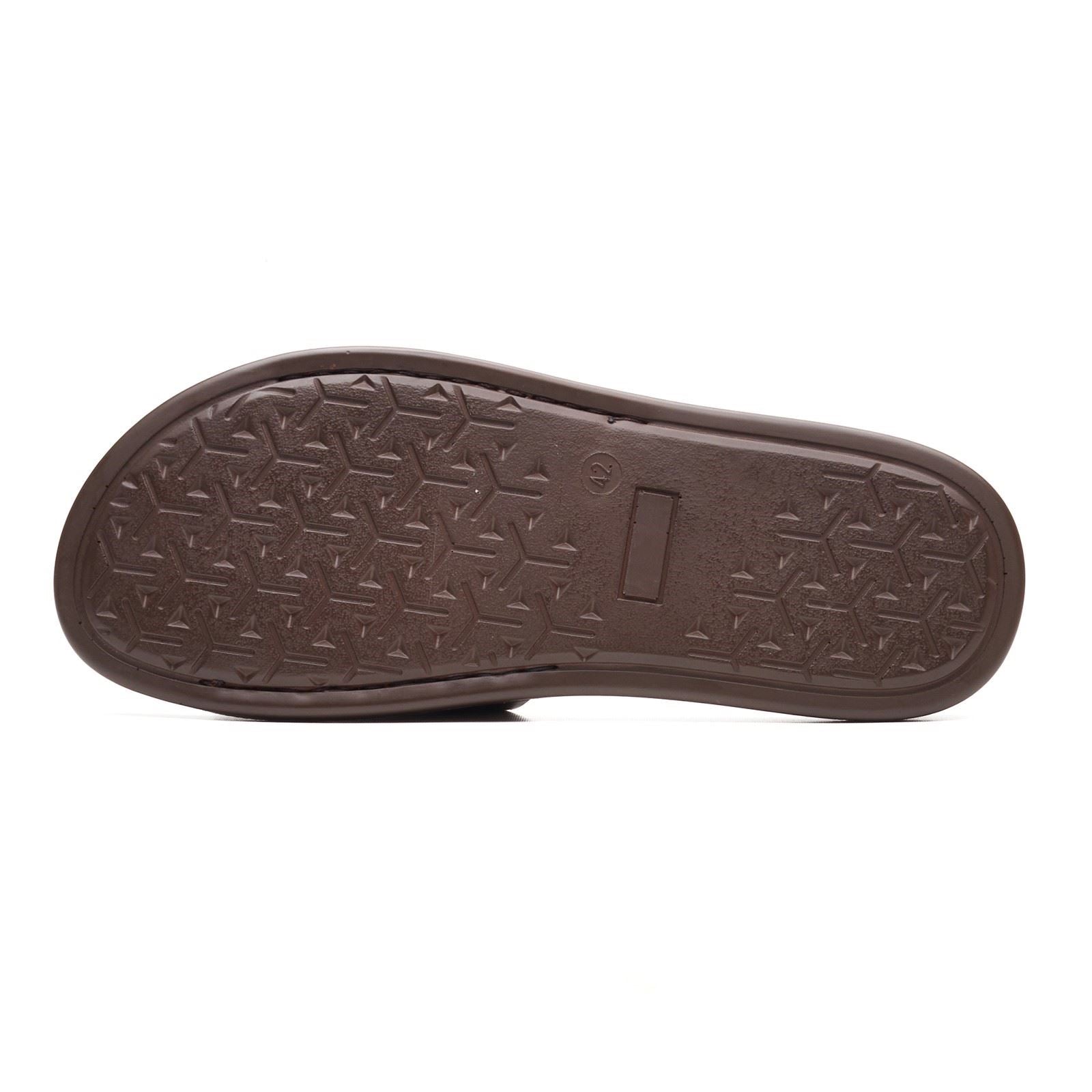 Base London Albany Sandales En Cuir Pour Hommes Marron