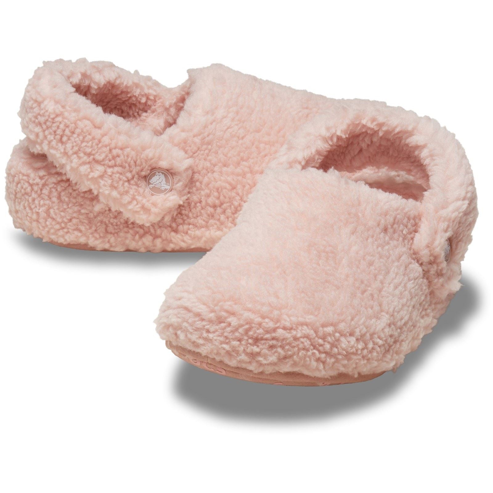 Crocs Classic Cozzzy Chaussons en argile rose en Synthétique