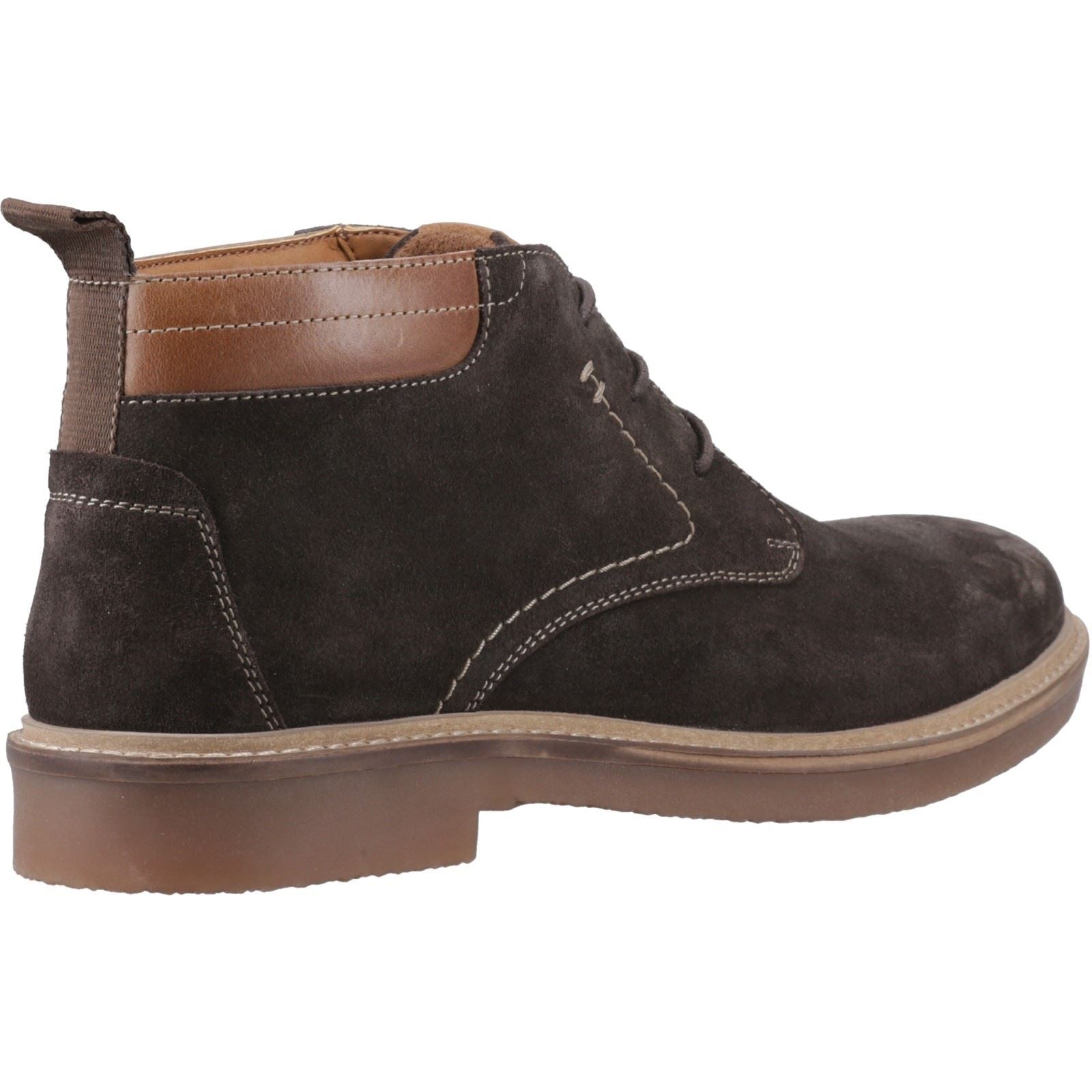 Hush Puppies Gideon Bottines Pour Homme En Daim Couleur Chocolat