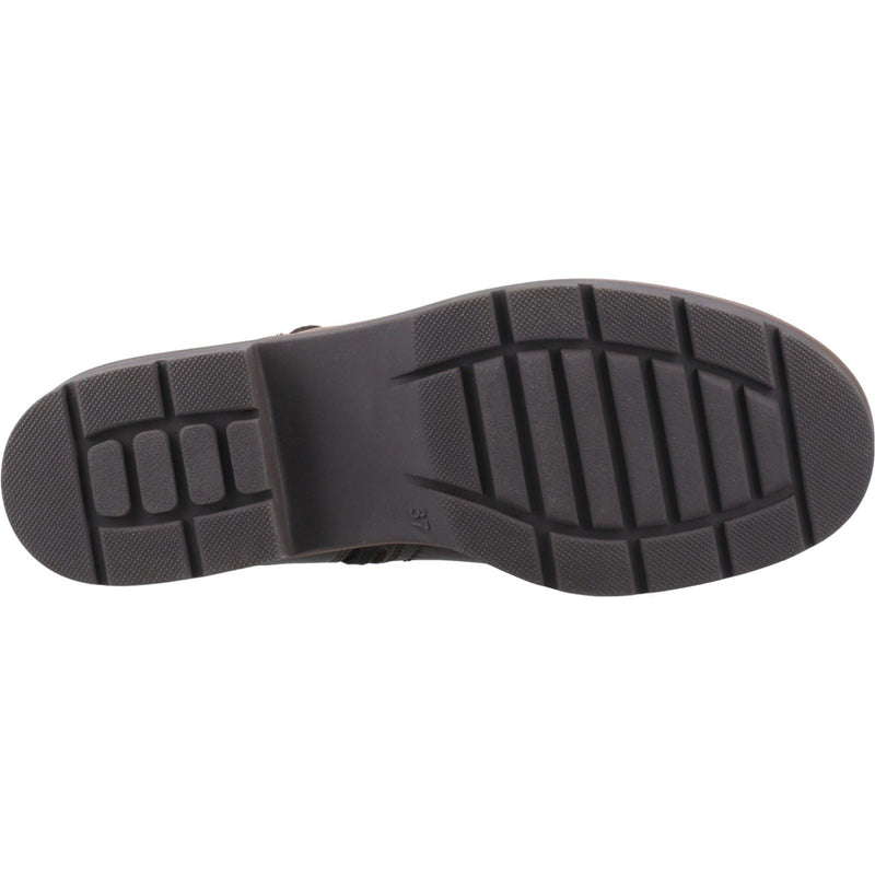 Hush Puppies Tove Bottes En Cuir Marron Pour Femmes