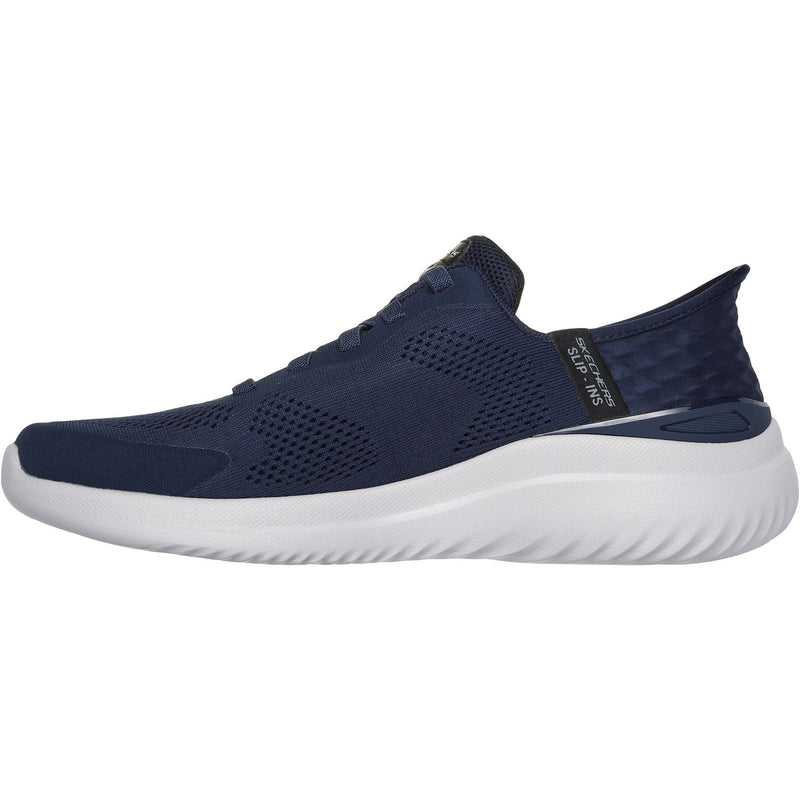 Skechers Bounder 2.0 Emerged Baskets Homme En Toile Bleu Marine