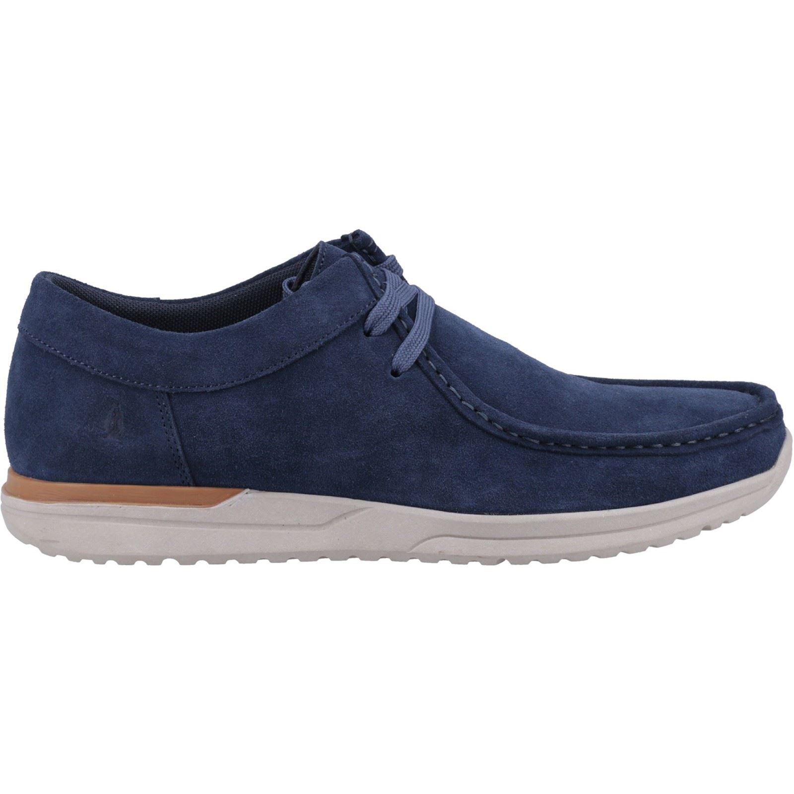 Hush Puppies Hendrix Chaussures Pour Hommes En Daim Bleu Marine À Lacets
