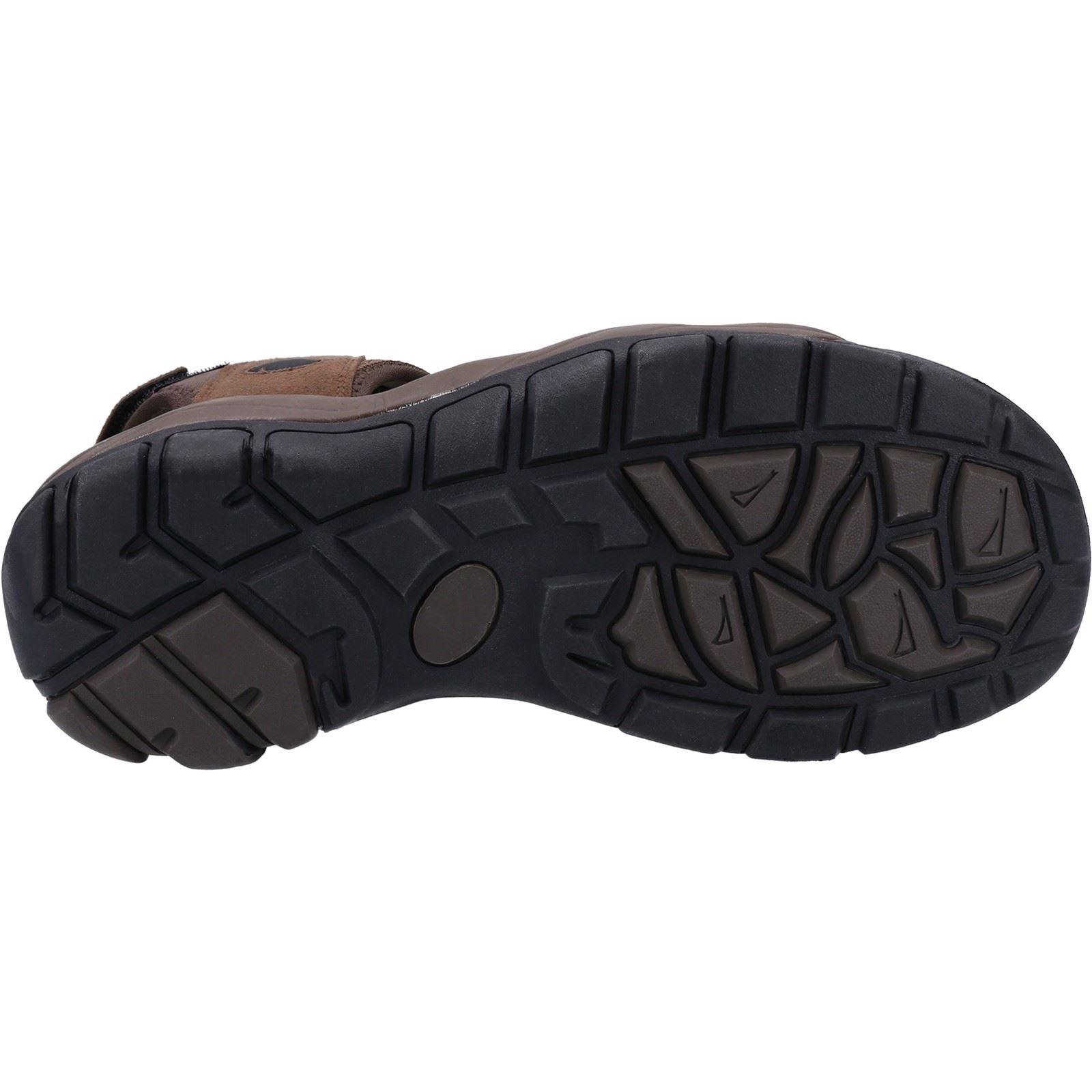 Hush Puppies Peru Sandales Pour Hommes En Polyuréthane/Sangle Tissée Marron