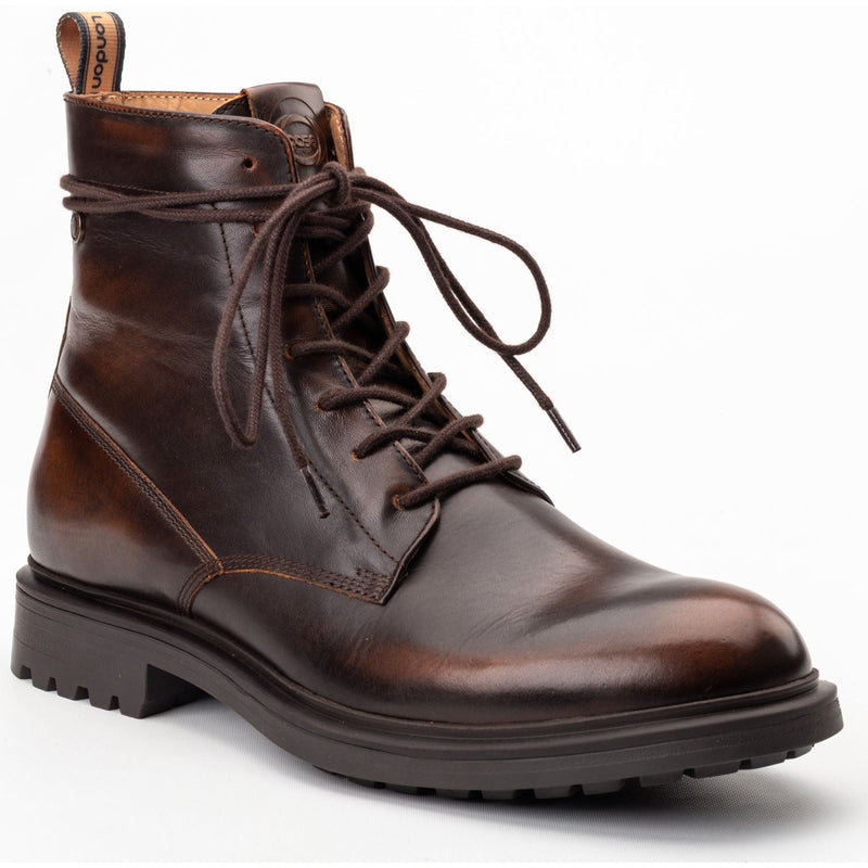 Base London Brunel Bottes De Cheville Pour Homme En Cuir Marron