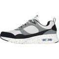 Skechers Skech-Air Court - Yatton Baskets Pour Hommes En Cuir Gris/Multicolore