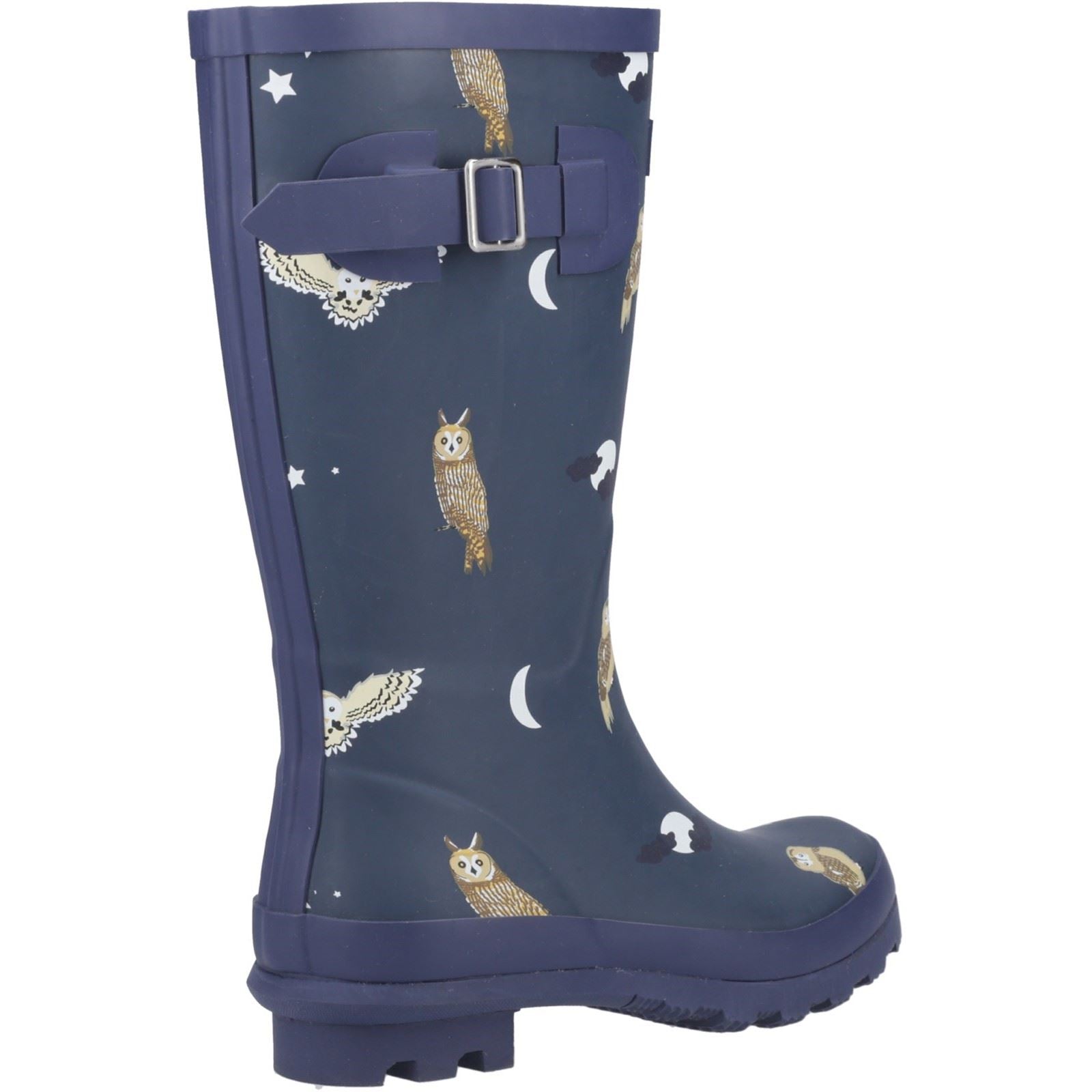 Cotswold Woodland JNR Bottes De Pluie En Caoutchouc Pour Filles Owls Wellington