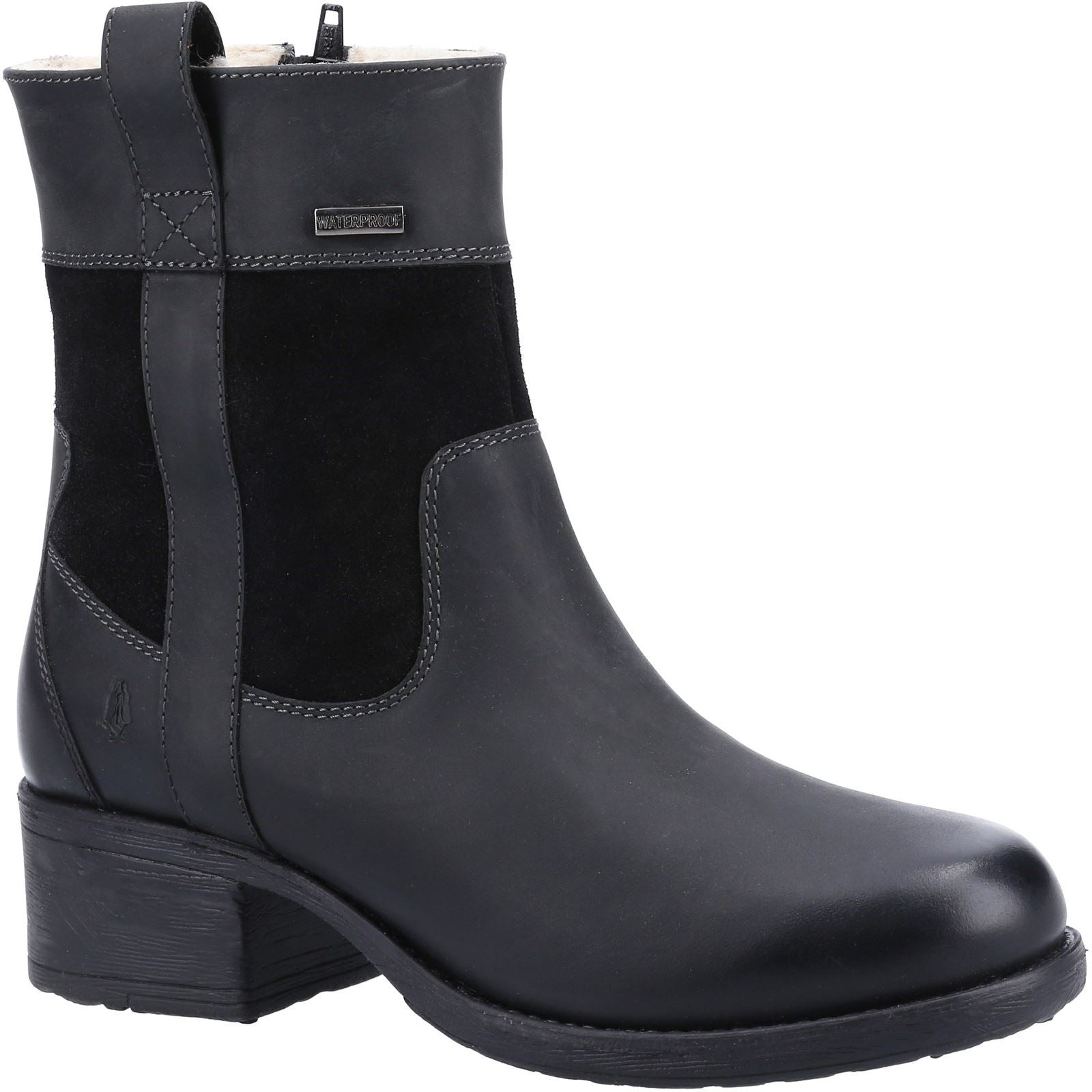 Hush Puppies Saskia Bottes En Daim Noir Pour Femmes