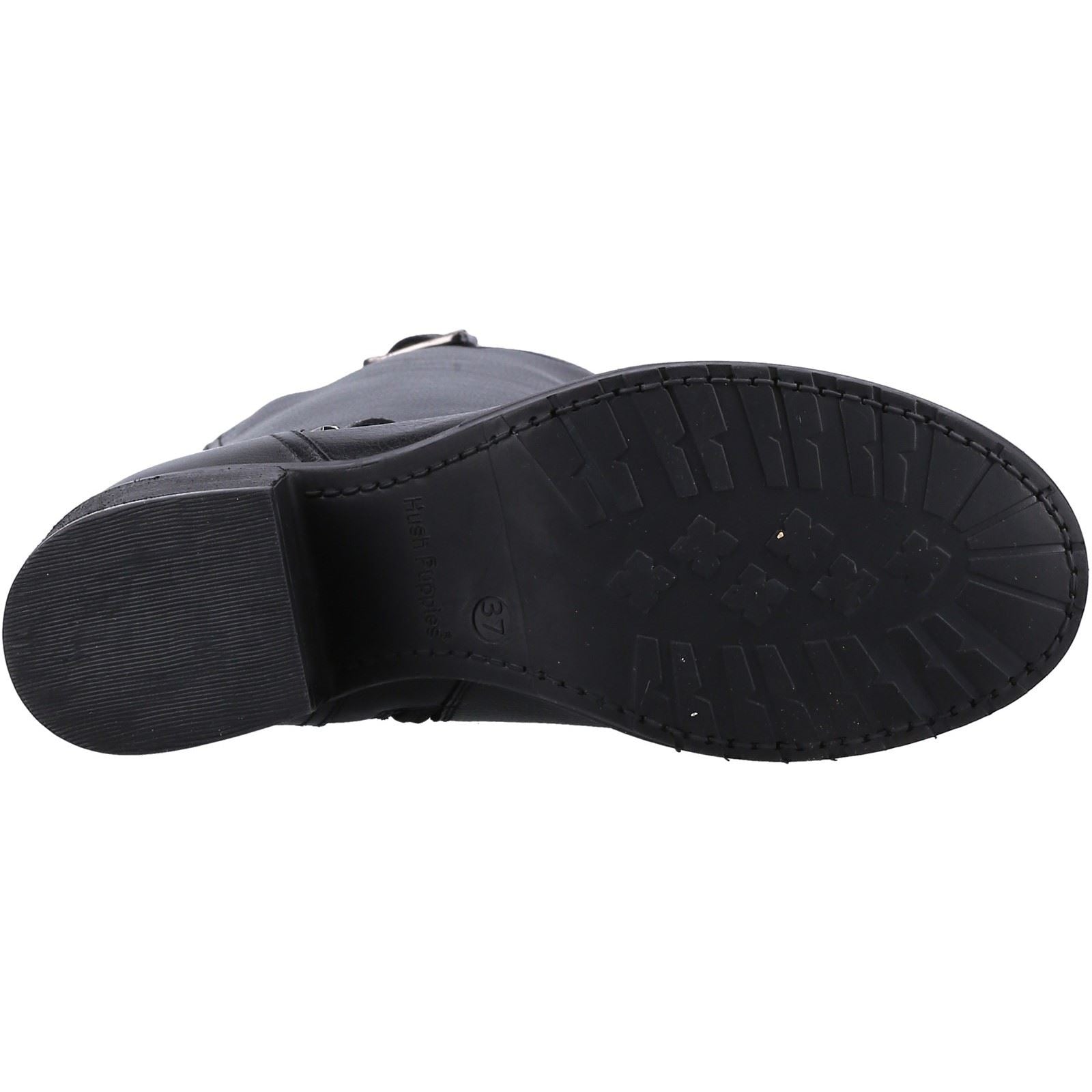 Hush Puppies Heidi Bottes En Cuir Noir Pour Femme