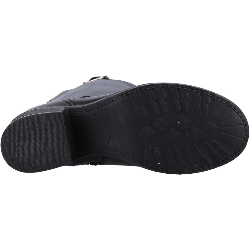 Hush Puppies Heidi Bottes En Cuir Noir Pour Femme