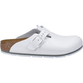 Birkenstock Boston Pro Sabots En Cuir Blanc Pour Femmes