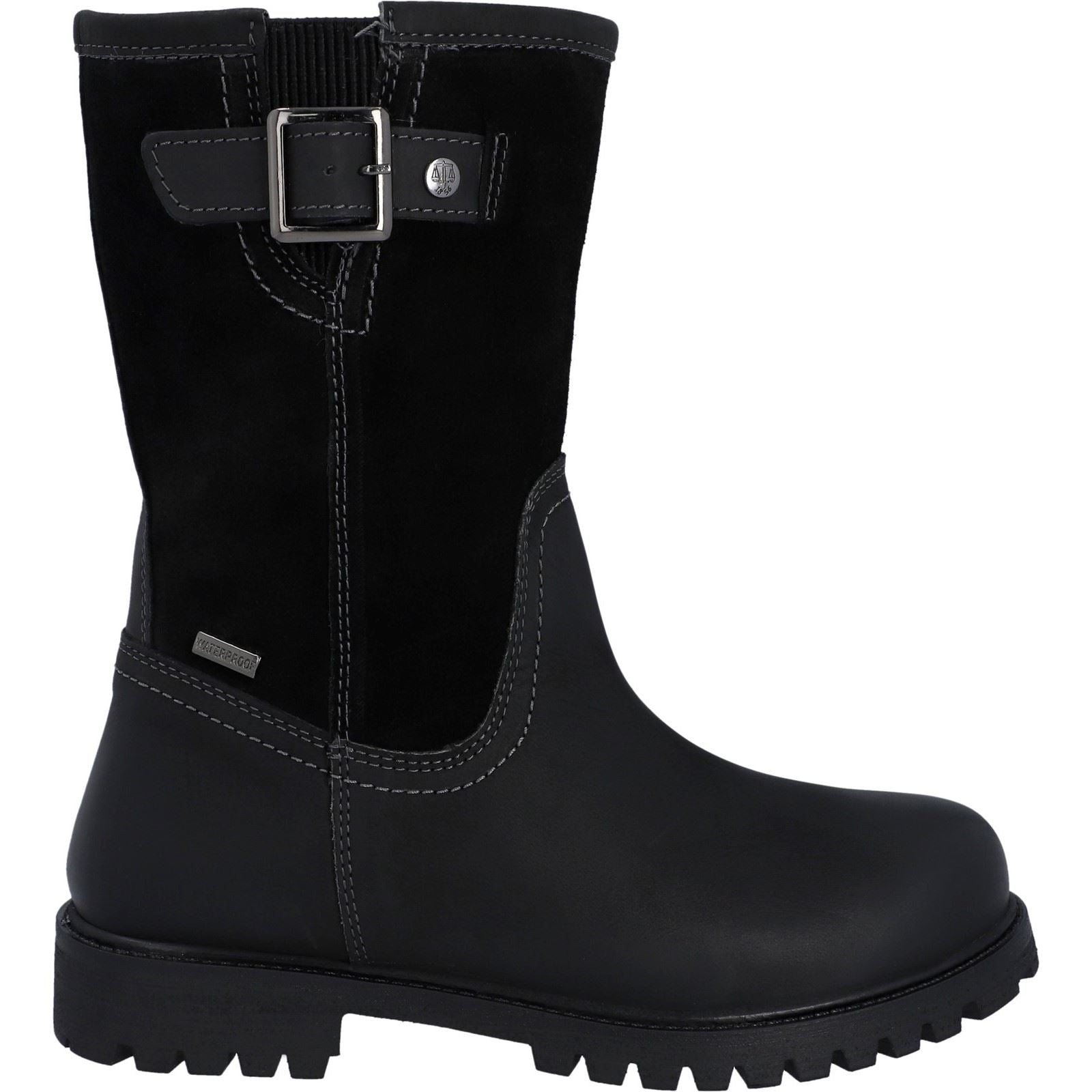 Hunter Shaws Bottes En Cuir Noires Pour Femmes