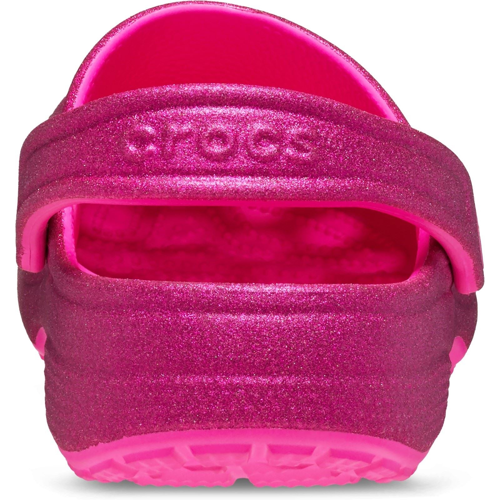 Crocs Classic Glitter Sabots écrasés Rose en Thermoplastique