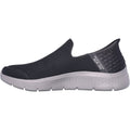 Skechers Go Walk Flex No Hands Baskets Homme En Synthétique Gris Foncé