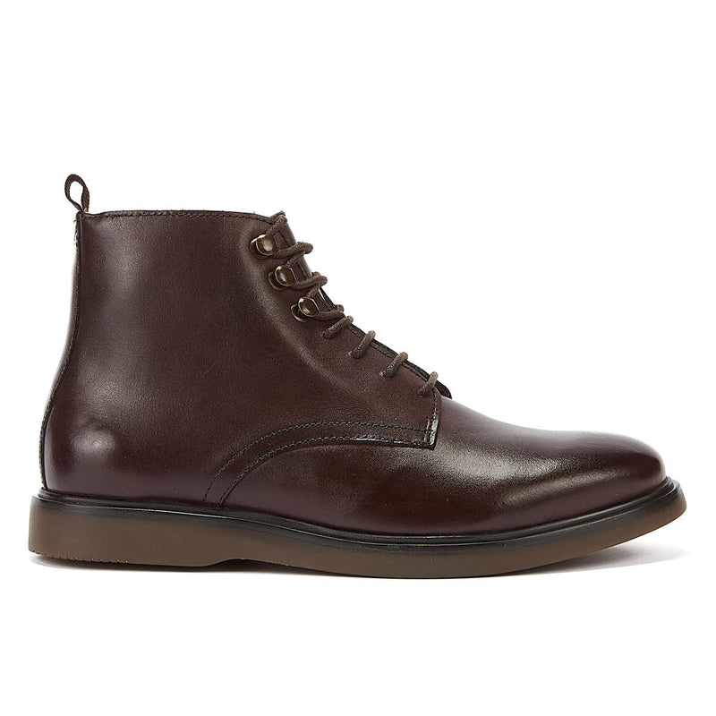 H By Hudson Battle Leather Mens Brown Boot