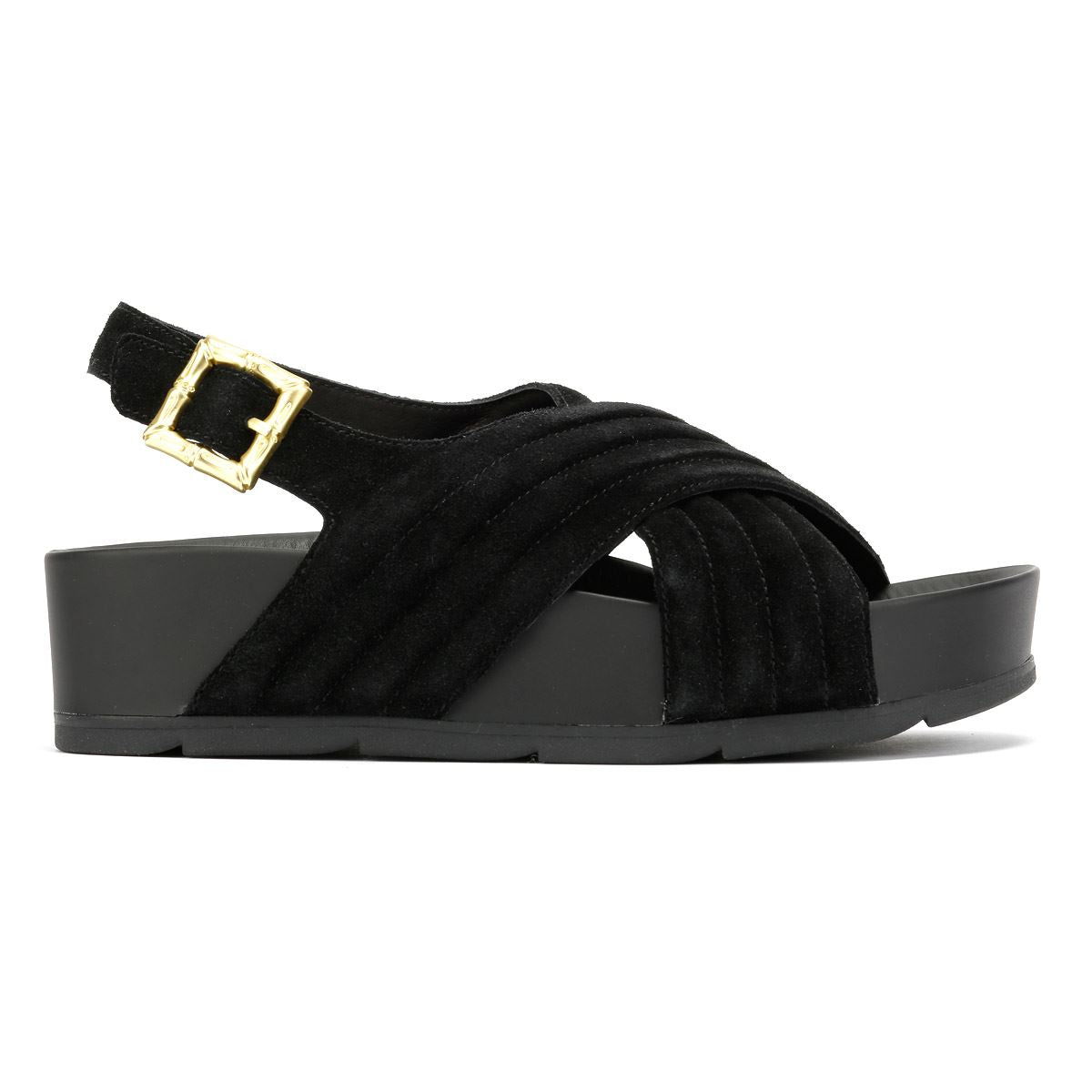 Desert Fleur Sparks Sandales Noires Pour Femmes En Suède