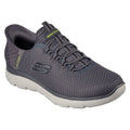 Skechers Summits High Range Baskets En Polyester Pour Hommes, Couleur Anthracite