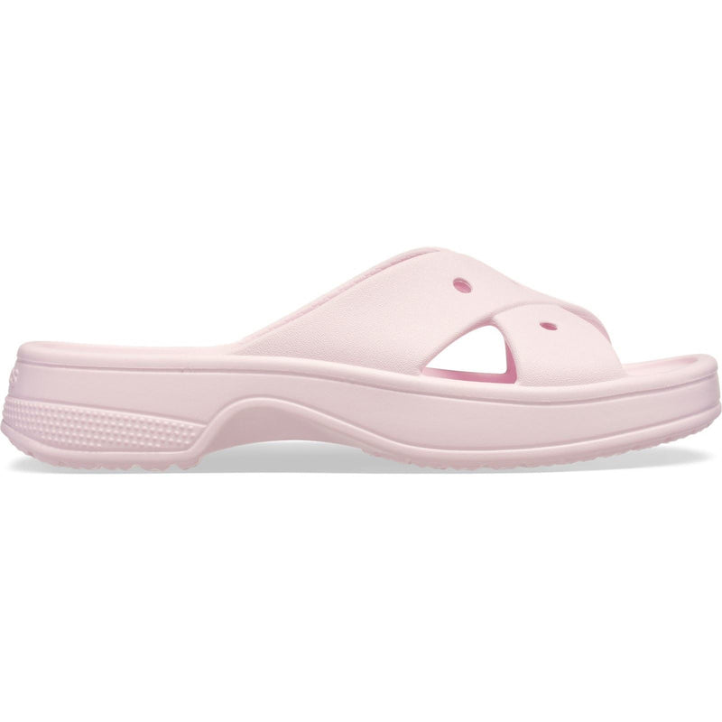 Crocs Classic Cross Strap Sandales Roses En Thermoplastique Pour Femme