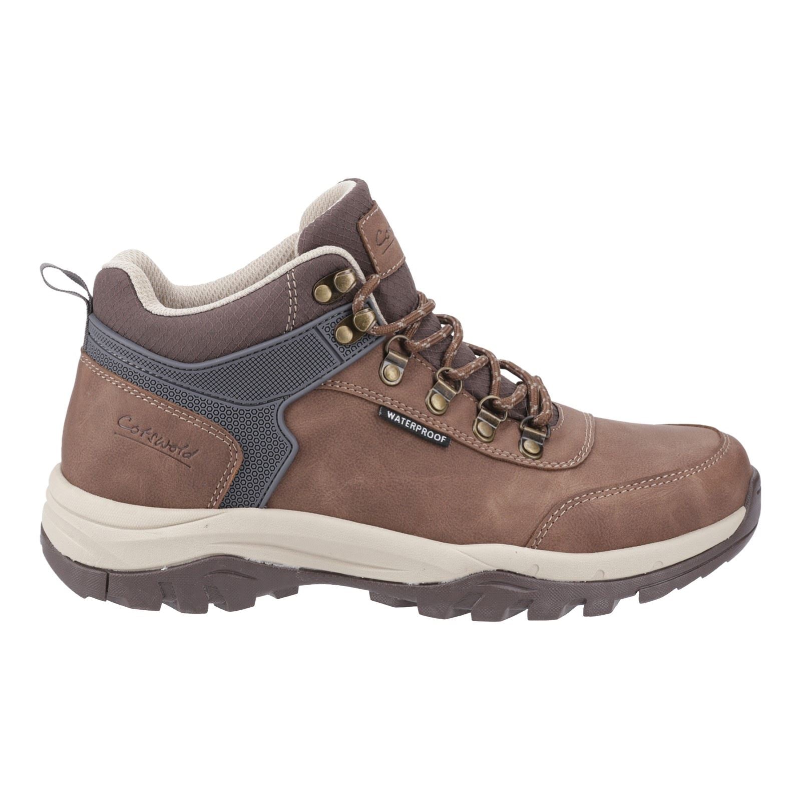 Cotswold Overbury Bottes De Randonnée Pour Hommes En Polyuréthane Marron