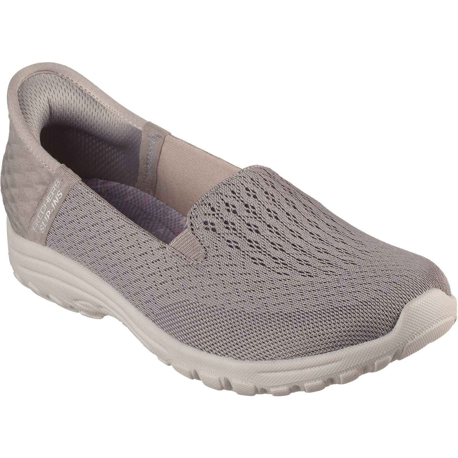 Skechers Reggae Fest 2.0 Guiding Baskets En Polyester Pour Femme De Couleur Taupe