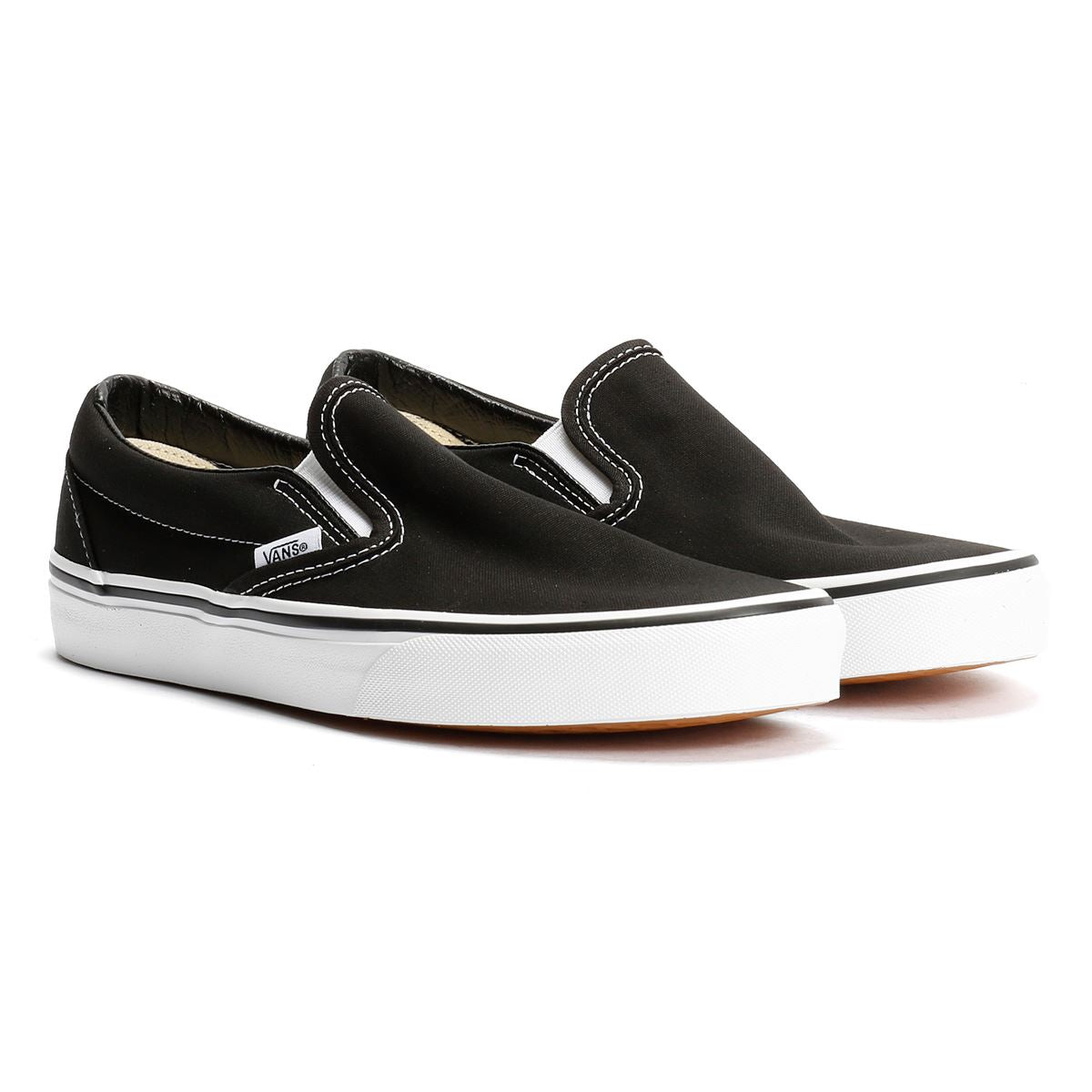 Vans Classic Slip-On Baskets Noires En Toile