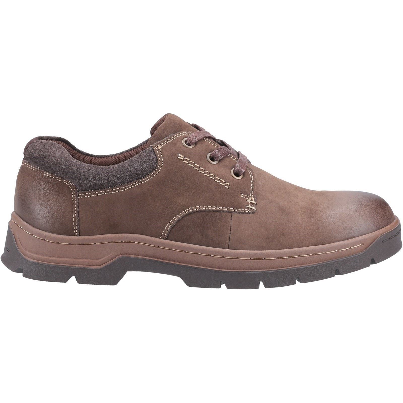 Cotswold Thickwood Chaussures Pour Hommes En Cuir Nubuck Marron À Lacets