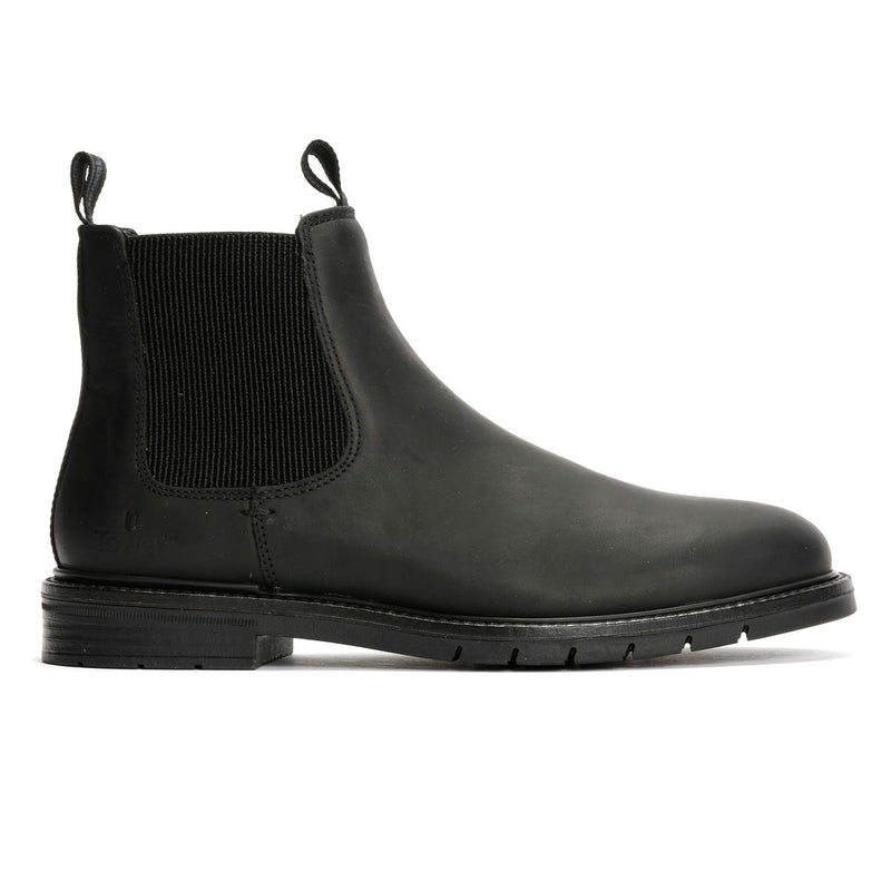 Tower London Harbour Bottes Noires En Cuir Pour Hommes