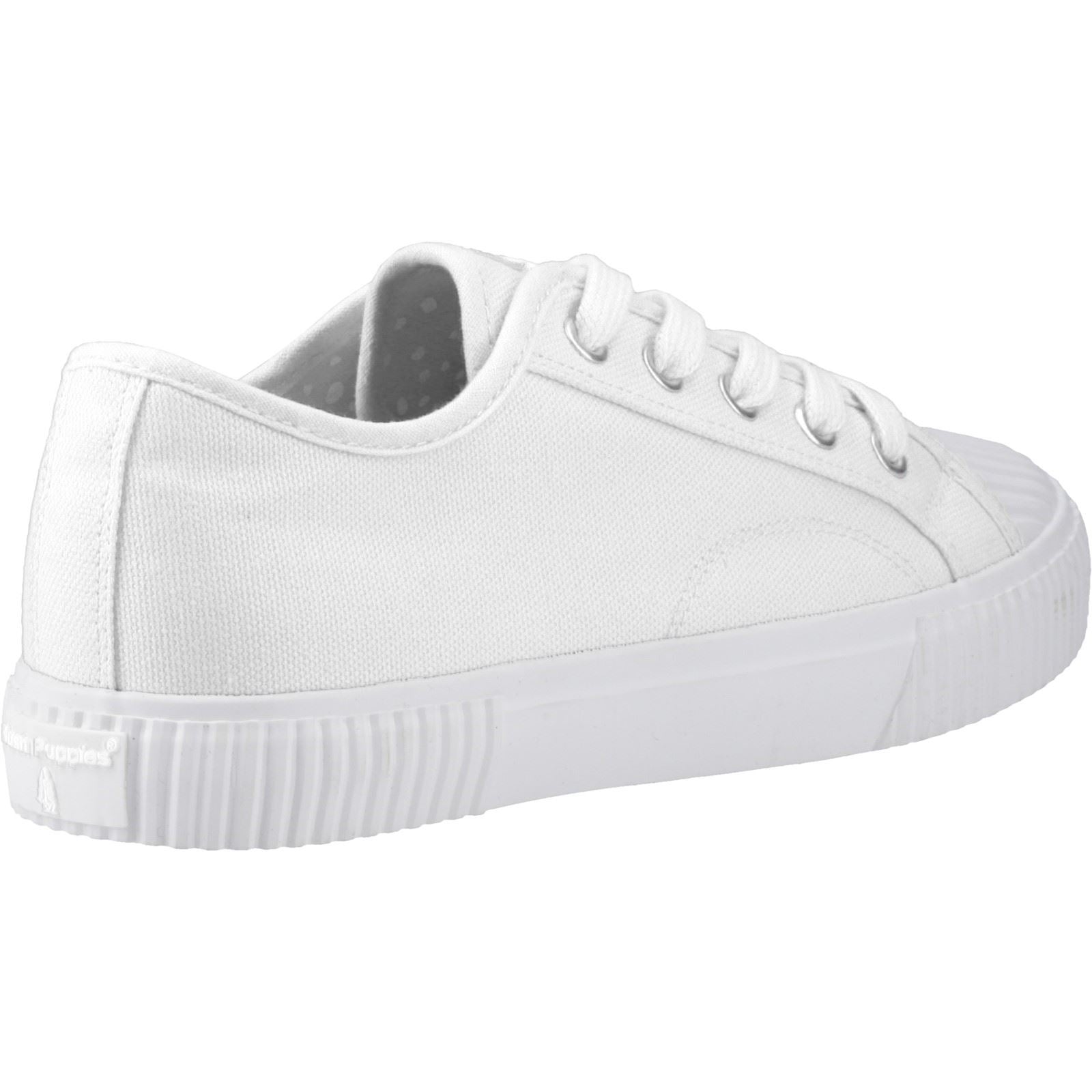 Hush Puppies Freya Canvas Chaussures De Sport Blanches Pour Femmes