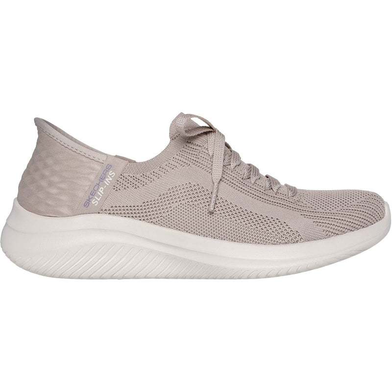 Skechers Ultra Flex 3.0 Brilliant Path Sneakers En Toile Pour Femmes Taupe