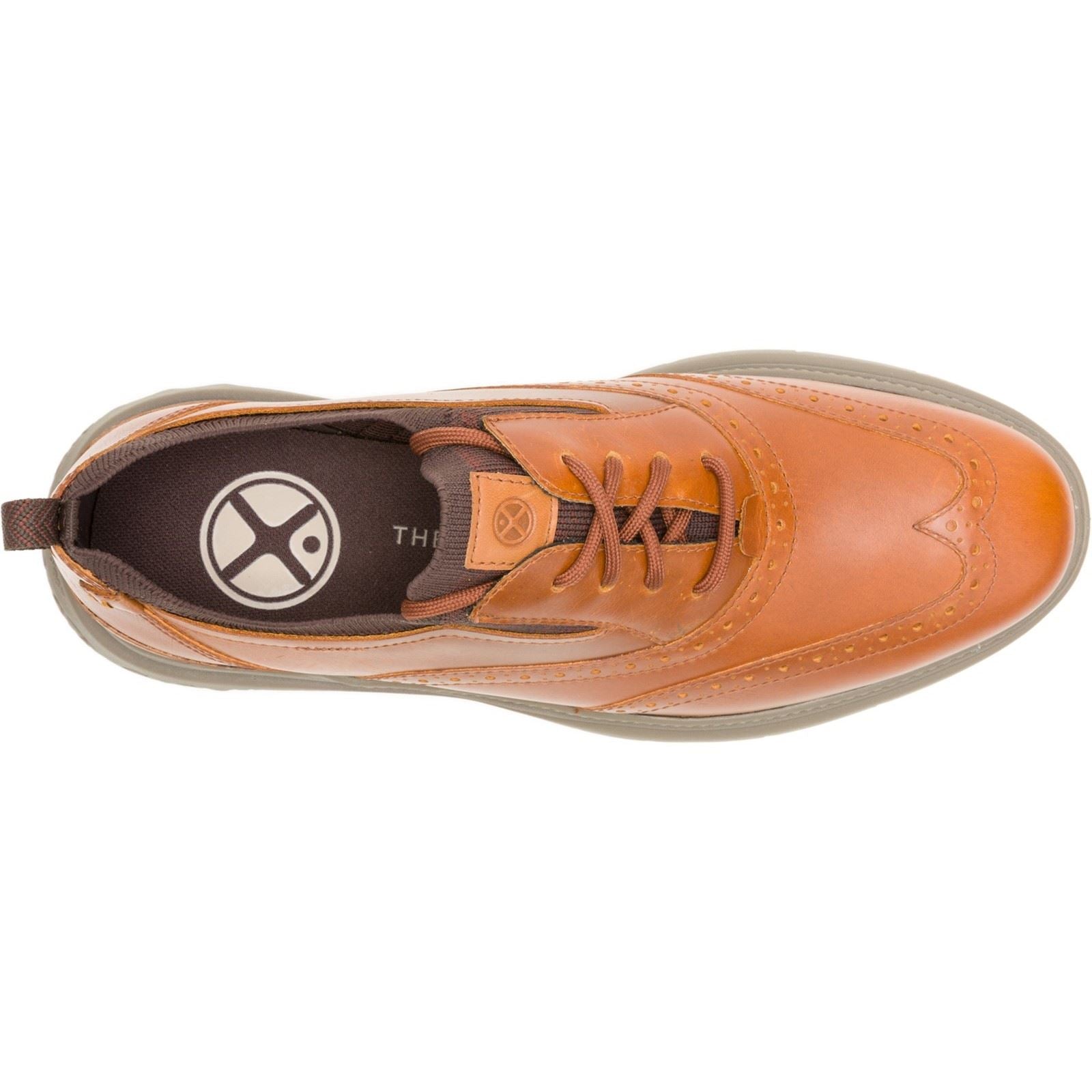 Hush Puppies Excel Chaussures En Cuir Pour Homme À Lacets Couleur Cognac