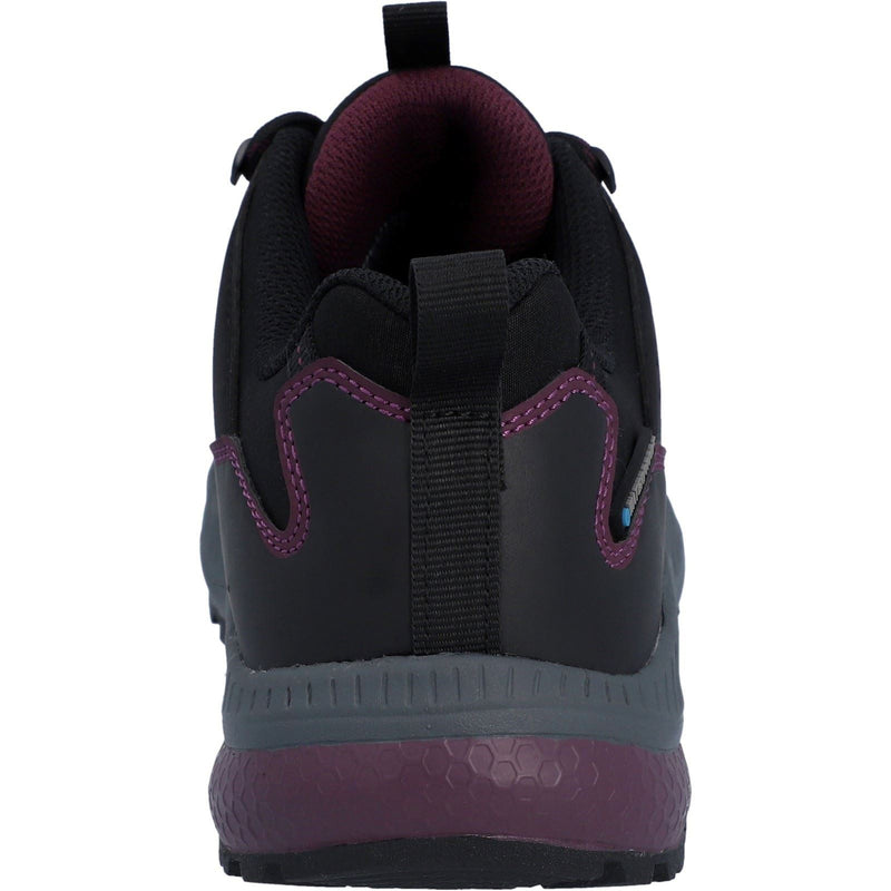 Hi-Tec Stealth Low Womens Bottes De Randonnée Pour Femmes En Polyester Noir/violet