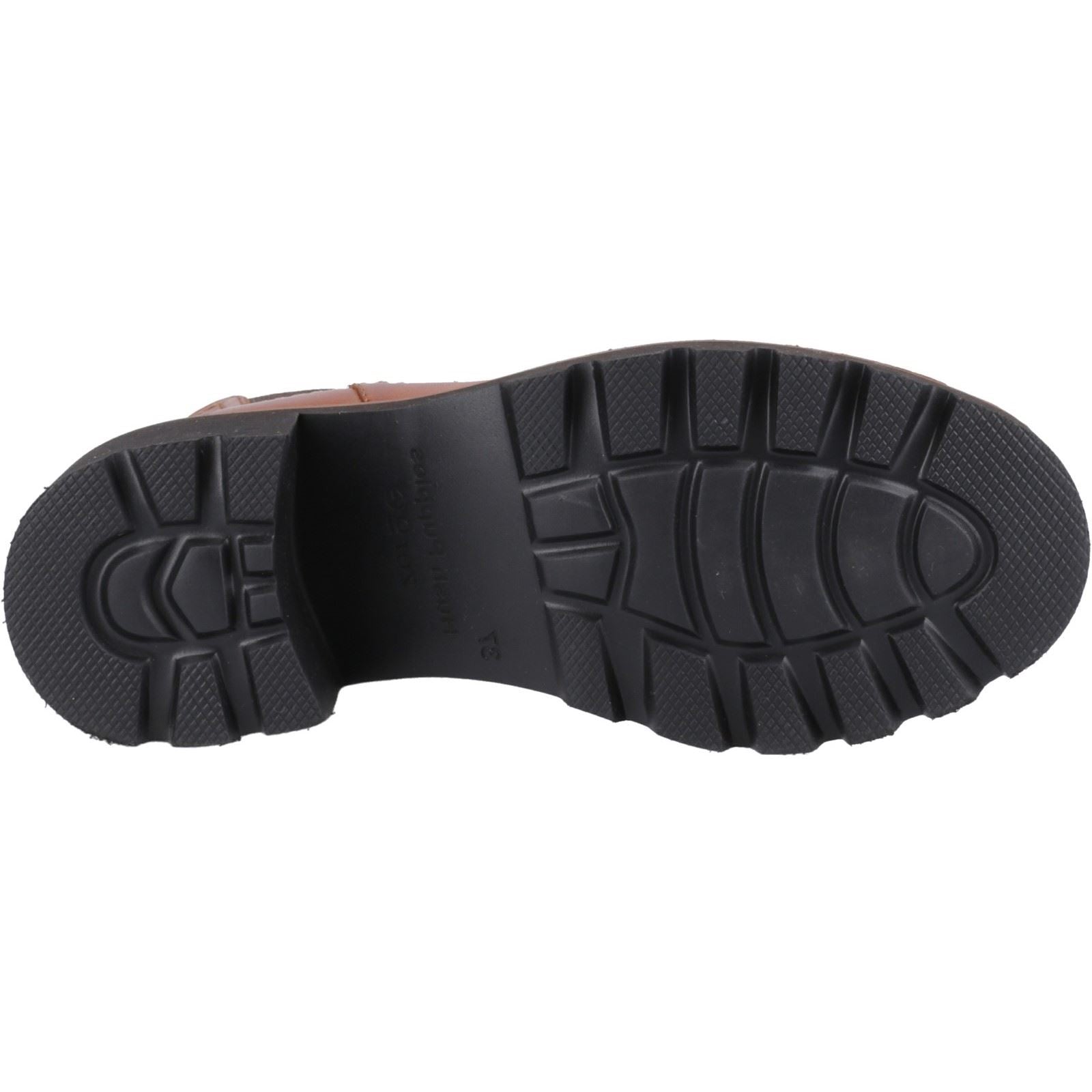 Hush Puppies Gaia Bottes Chelsea À Talons En Cuir Pour Femmes Couleur Fauve
