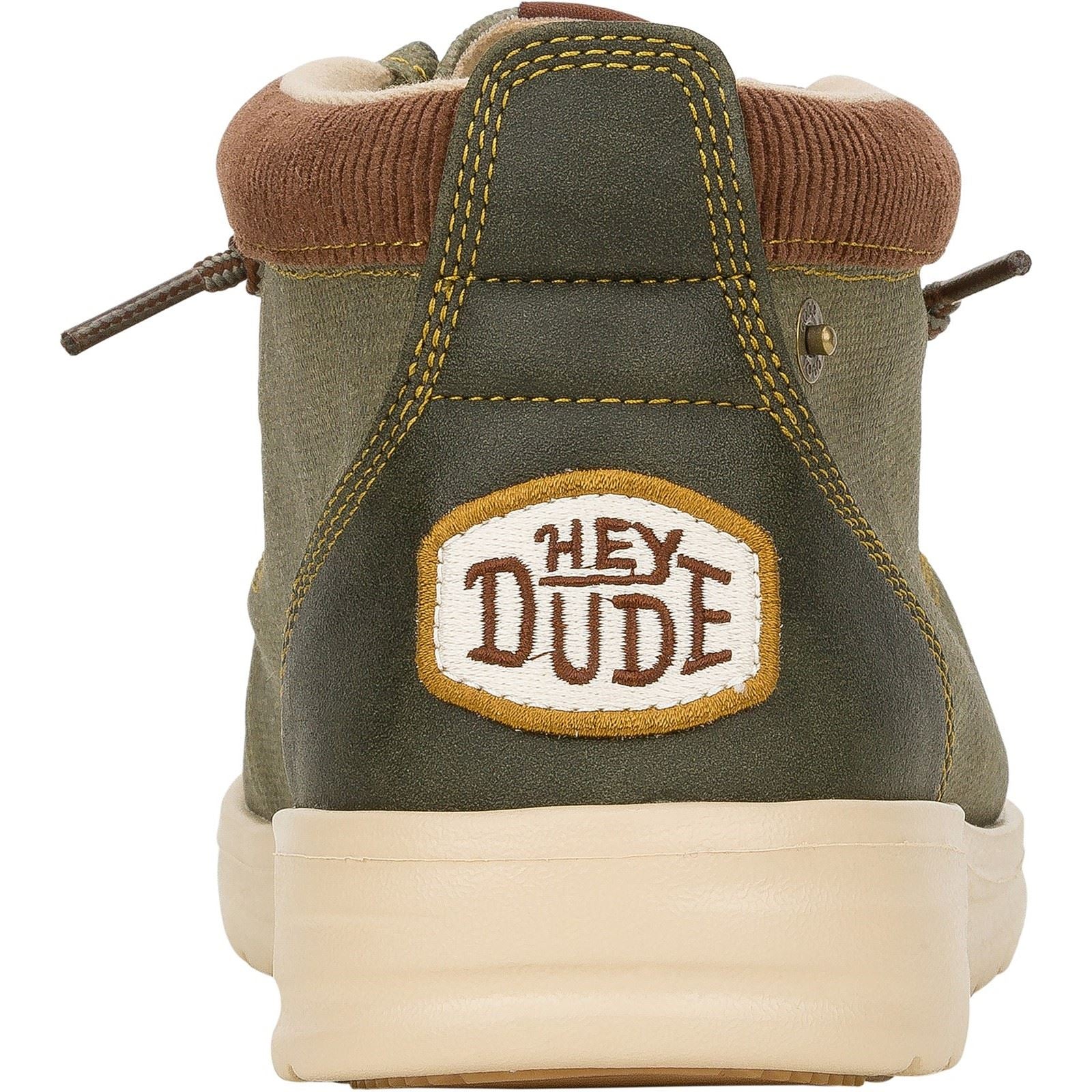 HEYDUDE Wally Mid GripR Bottes En Olive Poussiéreux Pour Hommes