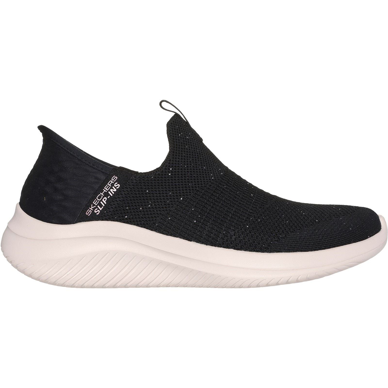 Skechers Ultra Flex 3.0 Sneakers Pour Femmes En Textile Noir/Or Rose