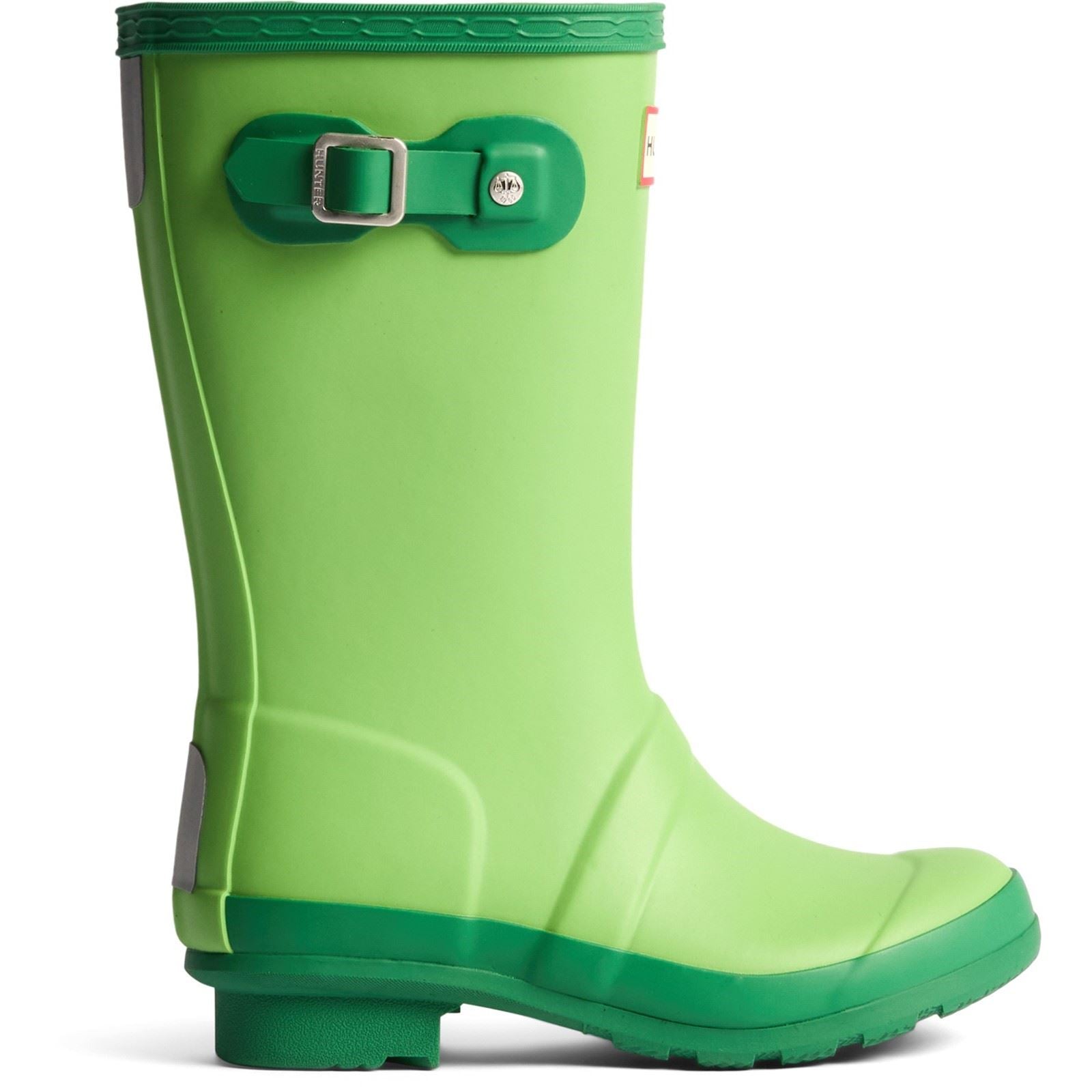 Hunter Junior Originals Bottes En Caoutchouc Unisexes Pour Enfants En Laitue De Mer/Verdissement Twisté