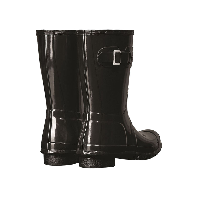 Hunter Original Short Gloss Bottes En Caoutchouc Pour Femmes, Noires