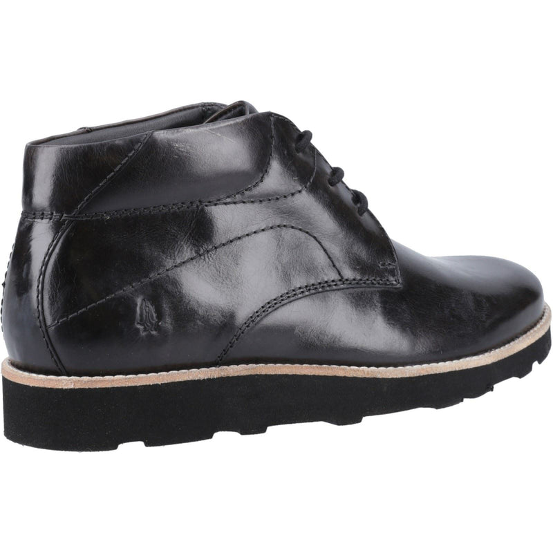 Hush Puppies Kennedy Bottes En Cuir Noires Pour Hommes
