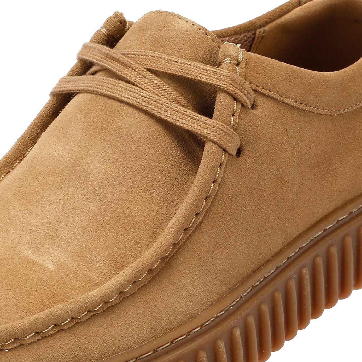 Clarks Main Torhill Lo Chaussures À Lacets En Daim Marron Pour Homme