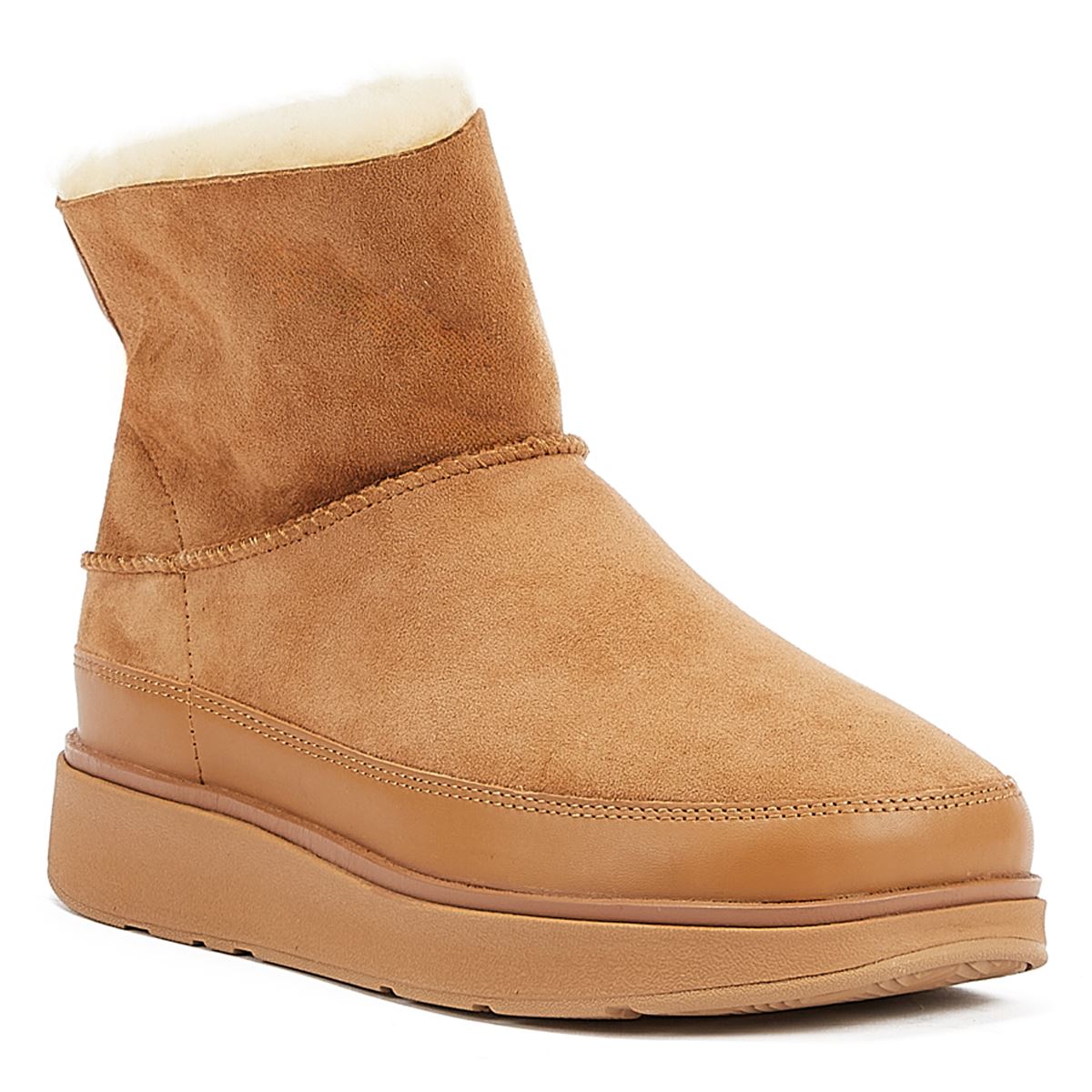 FitFlop Bottes Pour Femmes En Peau De Mouton Retournée Beige