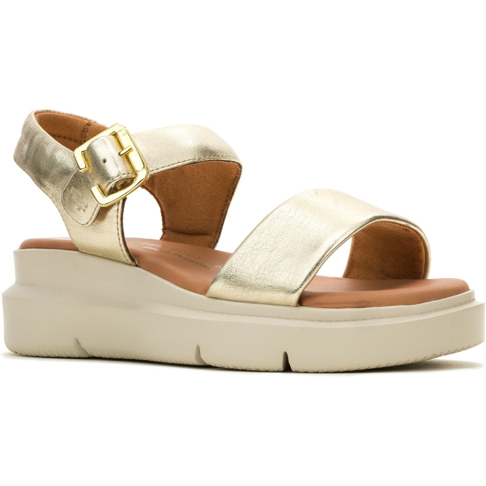 Hush Puppies Uplift Sandales Champagne Pour Femme En Cuir