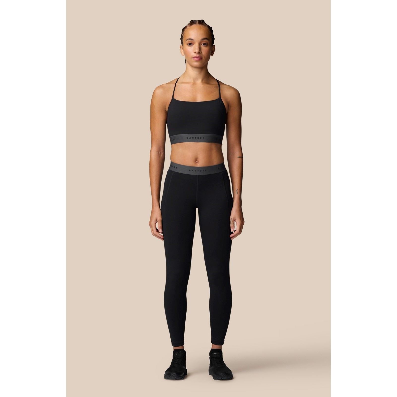Castore Adapt Legging Leggings De Sport Noirs En Polyester Pour Femmes