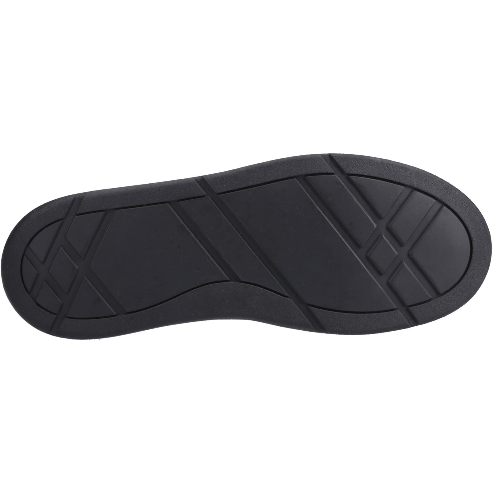 Hush Puppies Ronan Mocc Chaussures De Mocassins Noirs Pour Garçons En Cuir