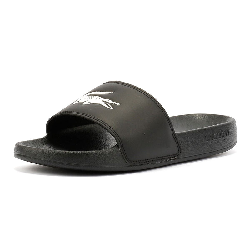 Lacoste Serve Slide 0.0 Sandales Noires Pour Femmes