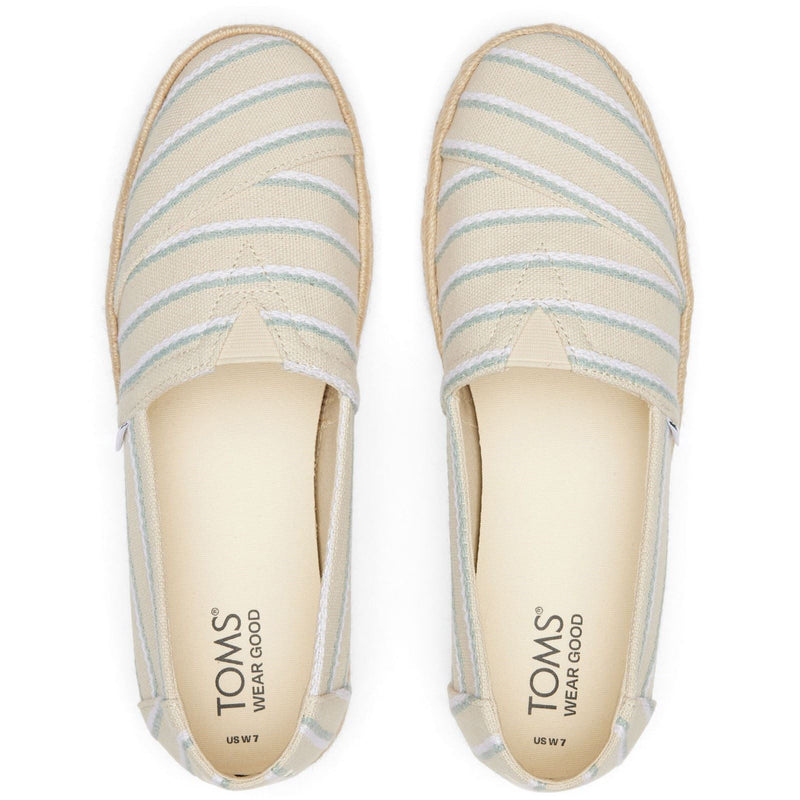 TOMS Alpargata Rope 2.0 Espadrilles En Fog Pour Femmes En 100 % Coton