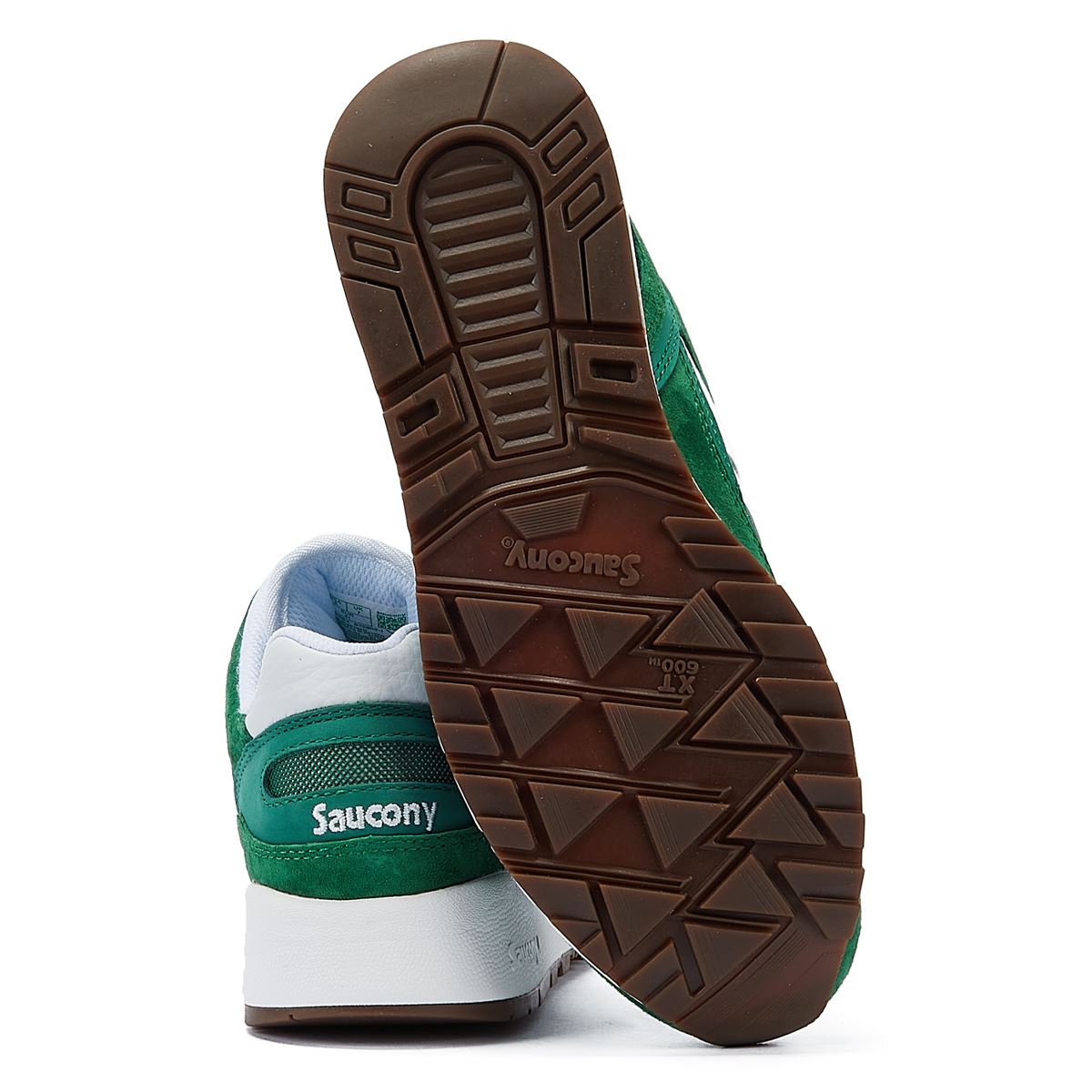 Saucony Shadow 6000 Baskets En Daim Vert/Blanc