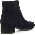 Dune Pippie Bottes Noires À Talons En Cuir Pour Femme