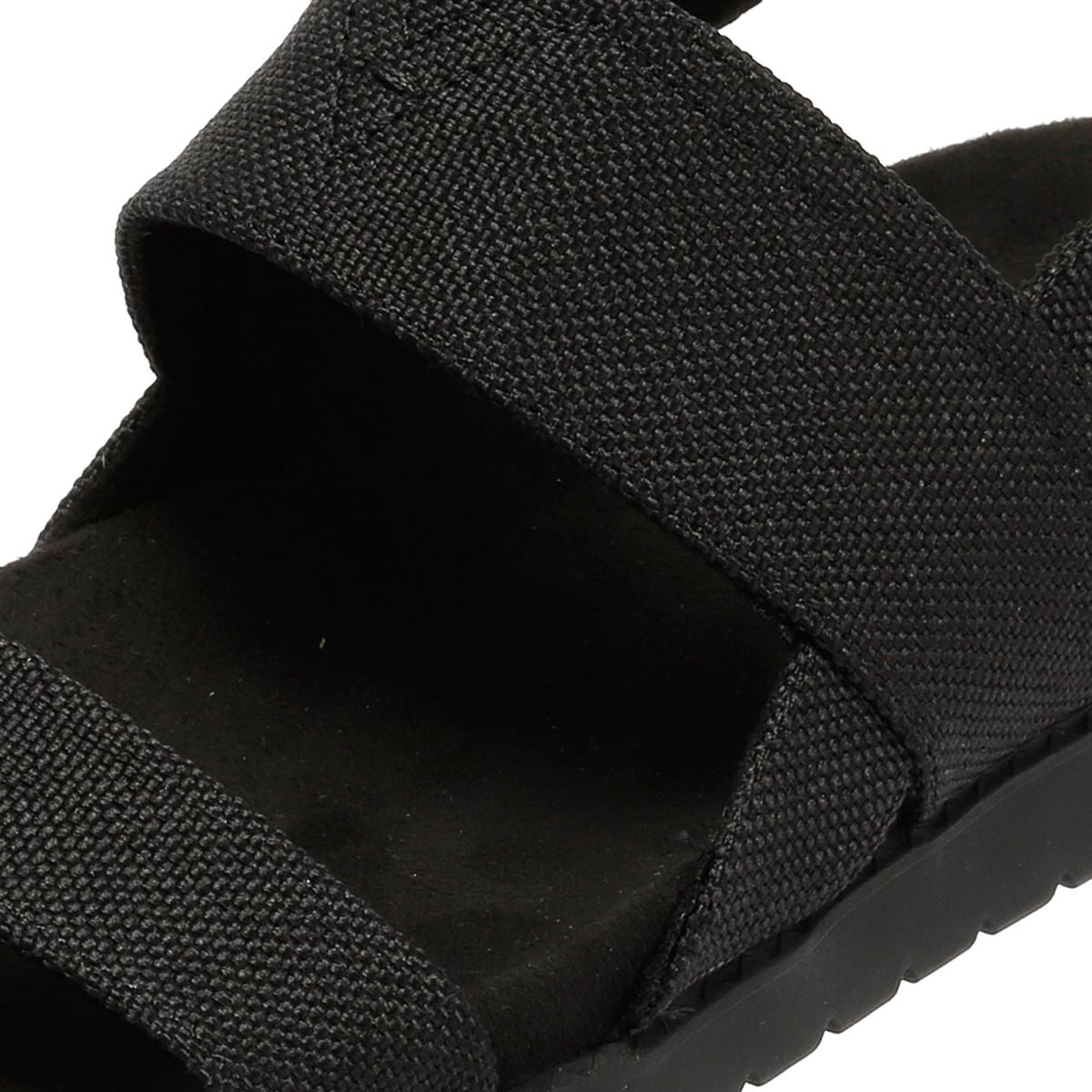 TOMS Marin Slingback Sandales Noires En Toile Pour Femmes